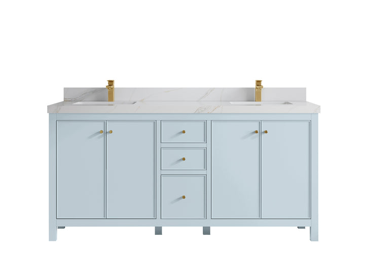 Chicago 72 in. W x 22 in. D Double Sink Bathroom Vanity - photo 23