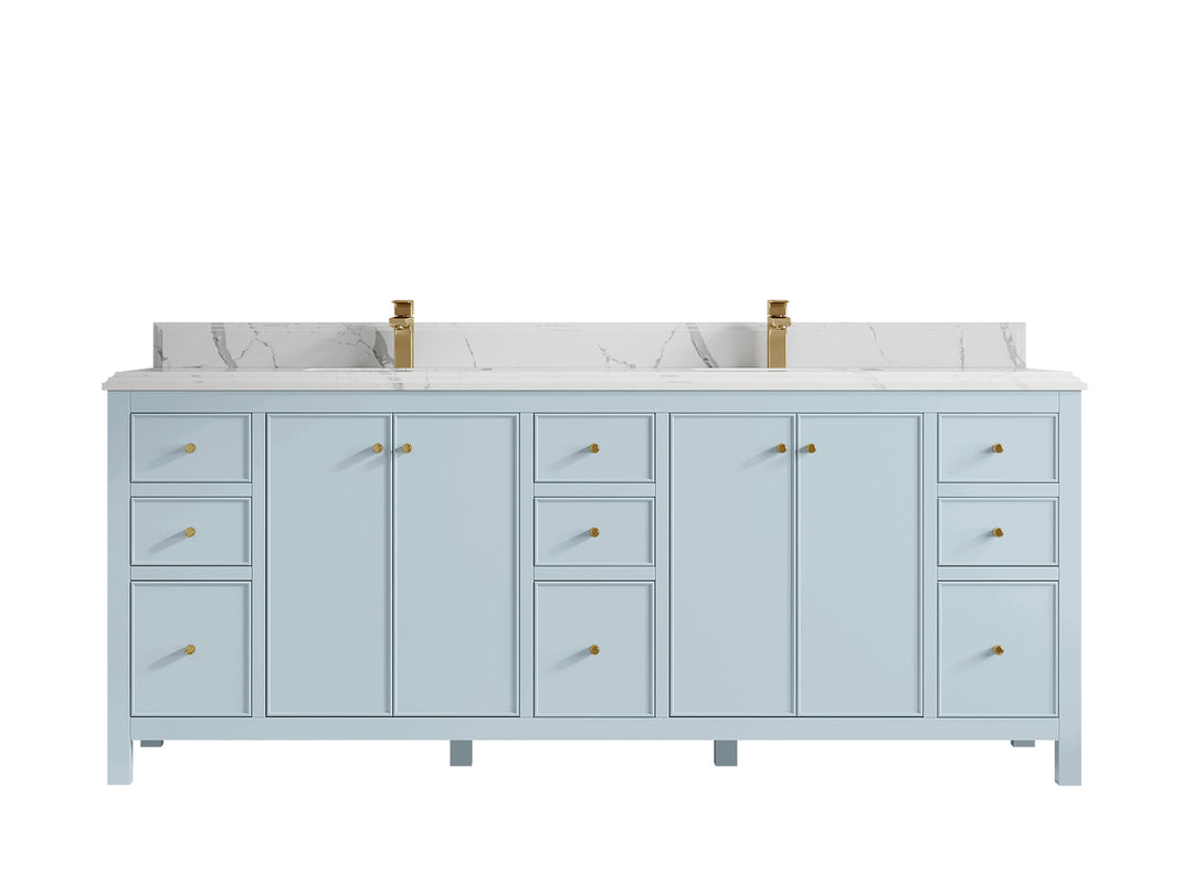 Chicago 84 in. W x 22 in. D Double Sink Bathroom Vanity