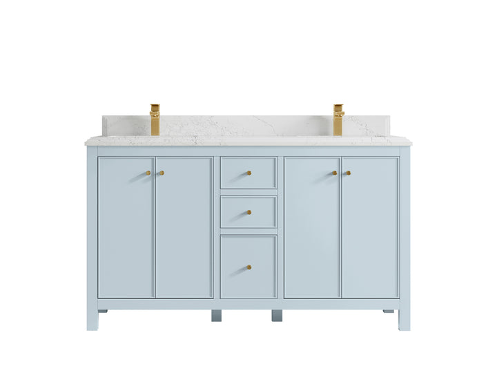 Chicago 60 in. W x 22 in. D Double Sink Bathroom Vanity - photo 27
