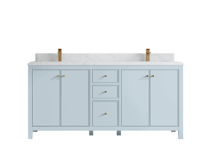 Chicago 72 in. W x 22 in. D Double Sink Bathroom Vanity - photo 27
