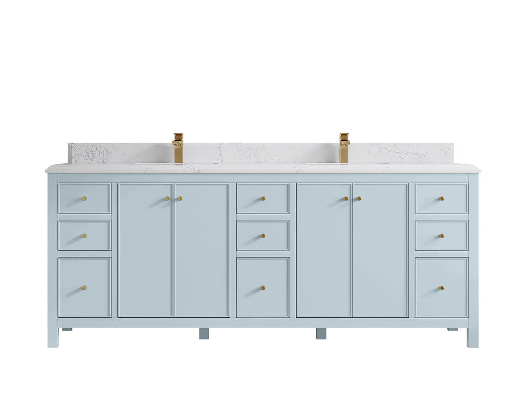 Chicago 84 in. W x 22 in. D Double Sink Bathroom Vanity