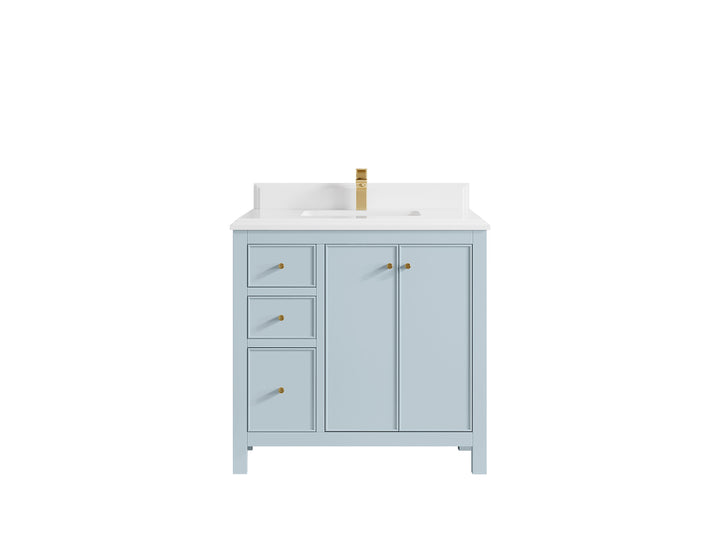 Chicago 36 in. W x 22 in. D Center Sink Bathroom Vanity - photo 29