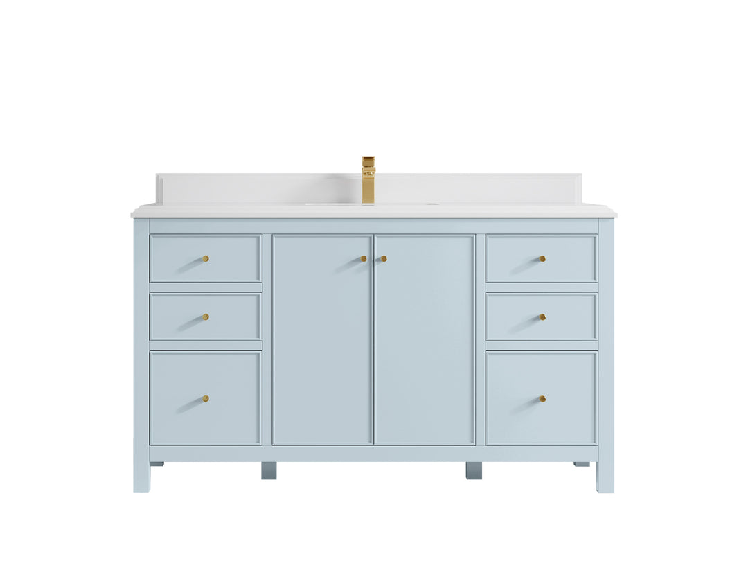 Chicago 60 in. W x 22 in. D Single Sink Bathroom Vanity