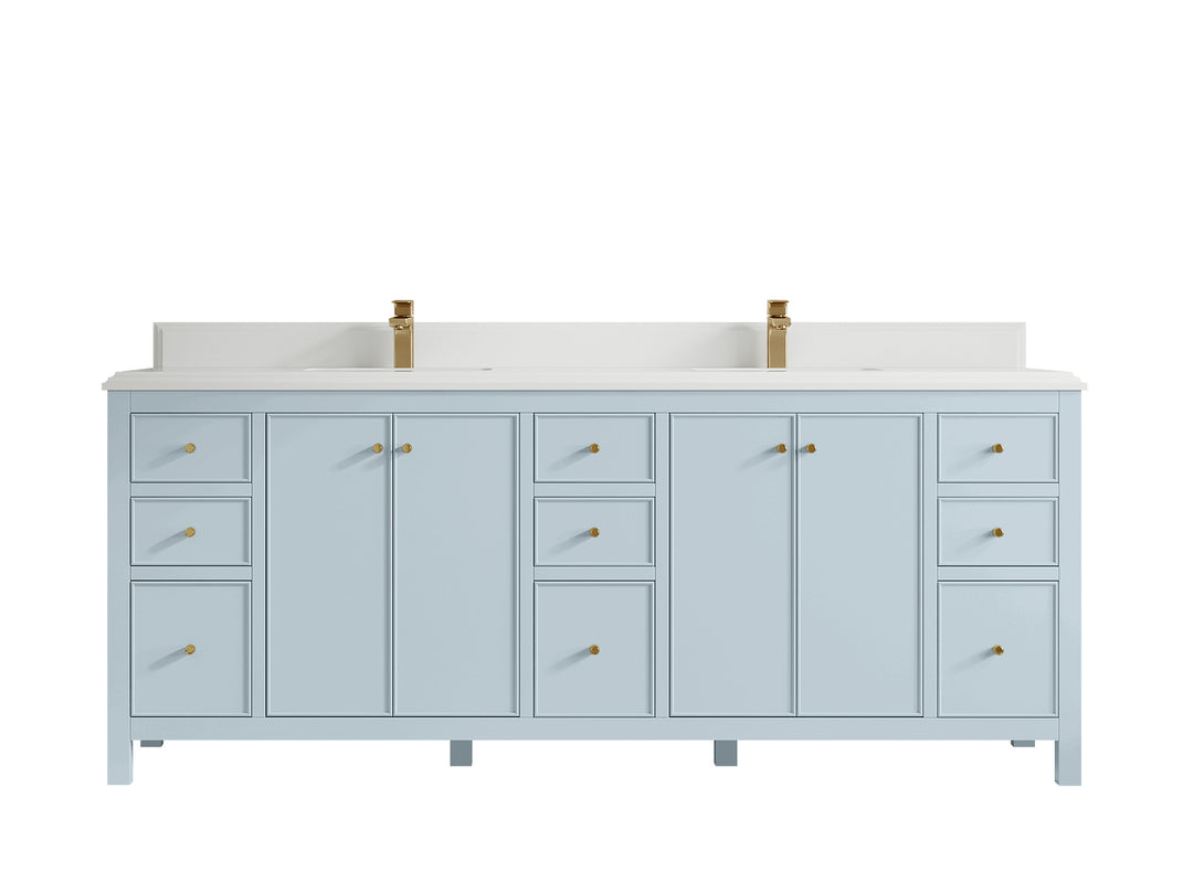 Chicago 84 in. W x 22 in. D Double Sink Bathroom Vanity