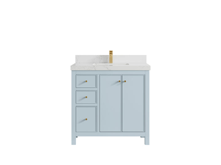 Chicago 36 in. W x 22 in. D Center Sink Bathroom Vanity - photo 31