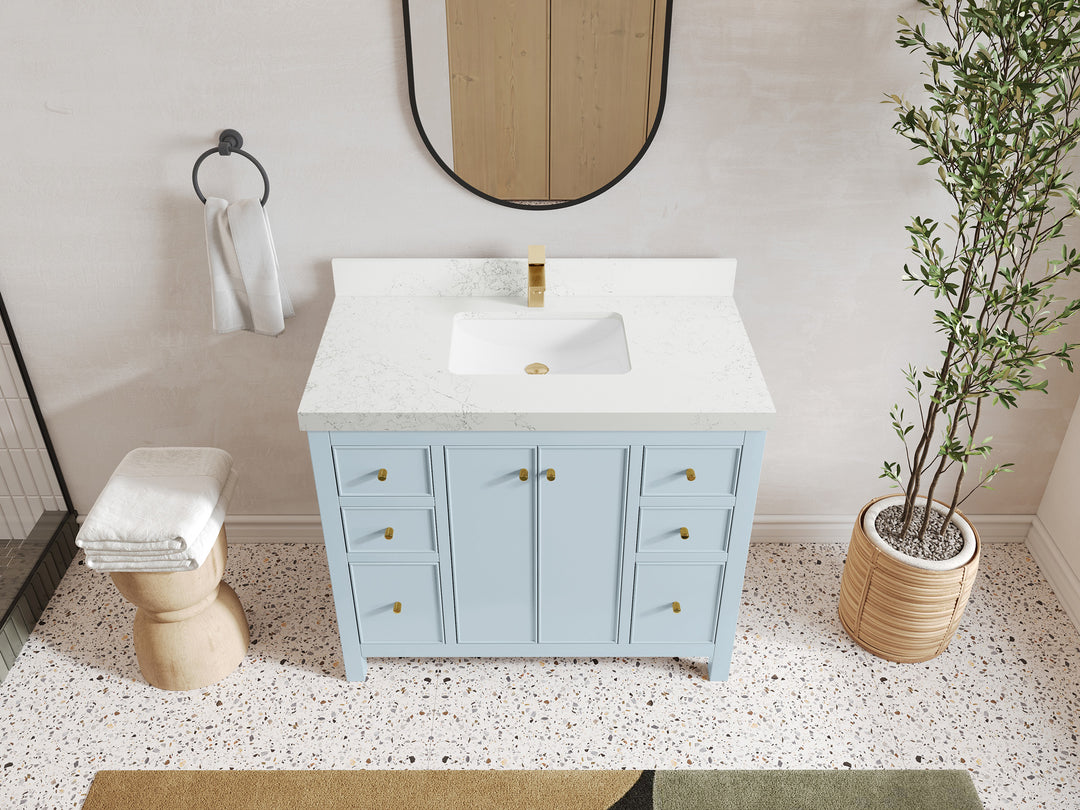 Chicago 42 in. W x 22 in. D Single Sink Bathroom Vanity