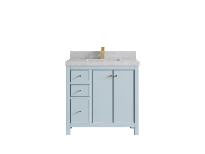 Chicago 36 in. W x 22 in. D Center Sink Bathroom Vanity - photo 33