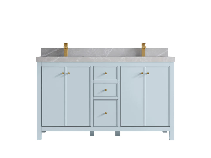 Chicago 60 in. W x 22 in. D Double Sink Bathroom Vanity - photo 33