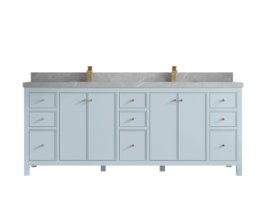 Chicago 84 in. W x 22 in. D Double Sink Bathroom Vanity