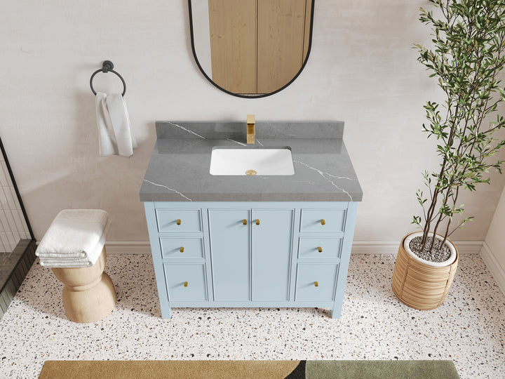 Chicago 42 in. W x 22 in. D Single Sink Bathroom Vanity - photo 42