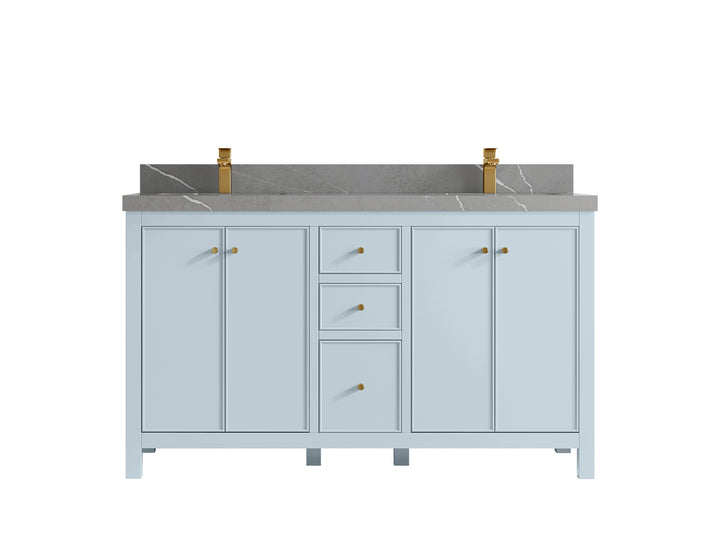 Chicago 60 in. W x 22 in. D Double Sink Bathroom Vanity - photo 35
