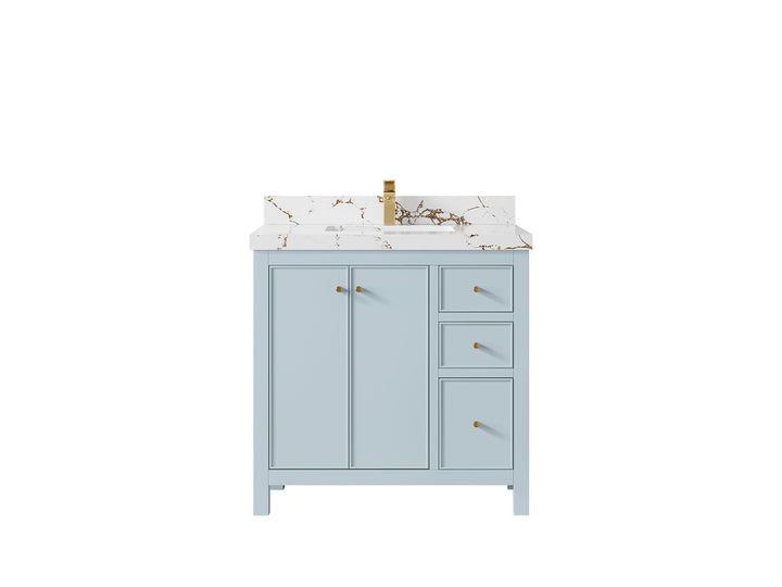 Chicago 36 in. W x 22 in. D Center Sink Bathroom Vanity - photo 37