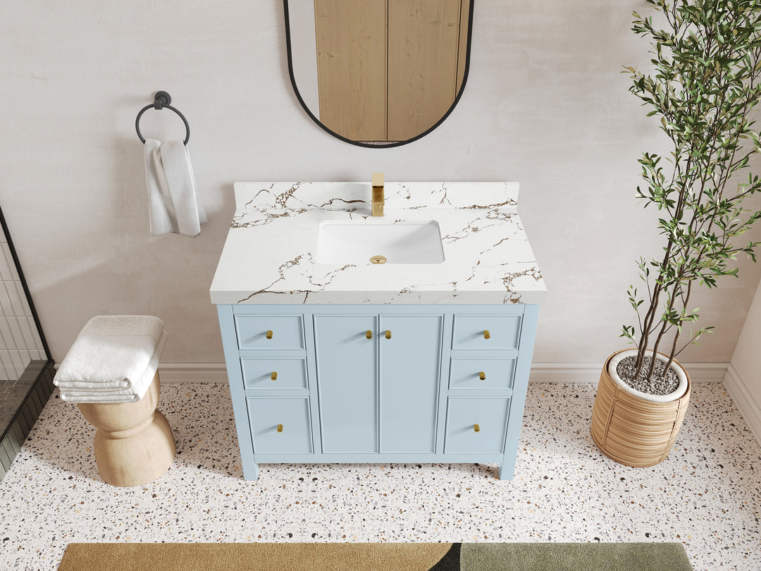 Chicago 42 in. W x 22 in. D Single Sink Bathroom Vanity