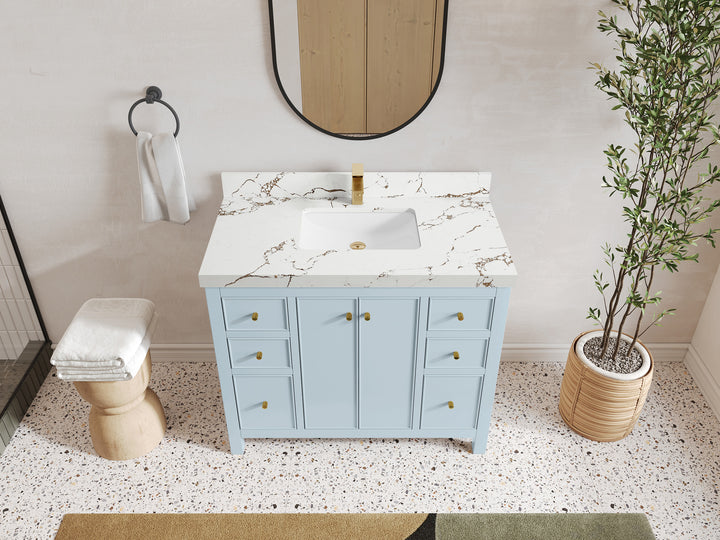 Chicago 42 in. W x 22 in. D Single Sink Bathroom Vanity - photo 44