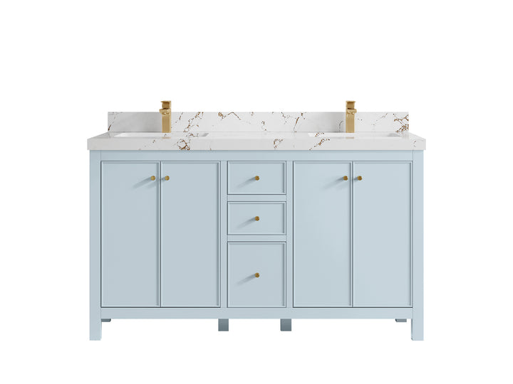 Chicago 60 in. W x 22 in. D Double Sink Bathroom Vanity - photo 37