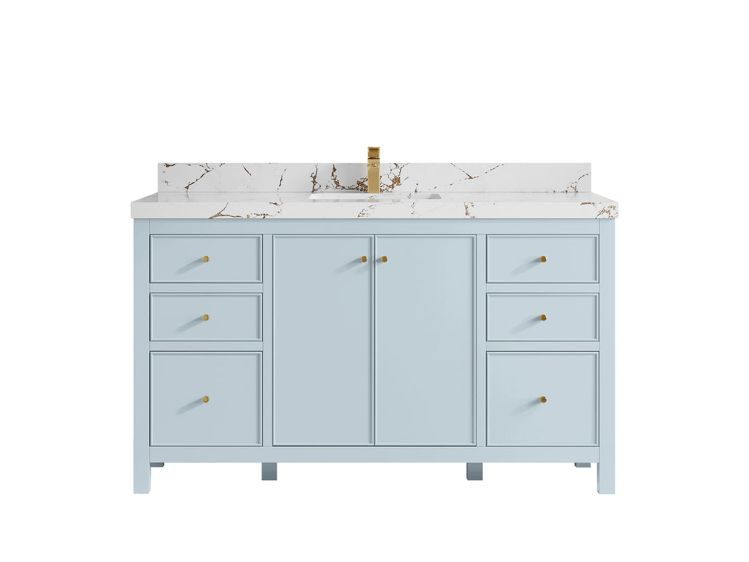 Chicago 60 in. W x 22 in. D Single Sink Bathroom Vanity