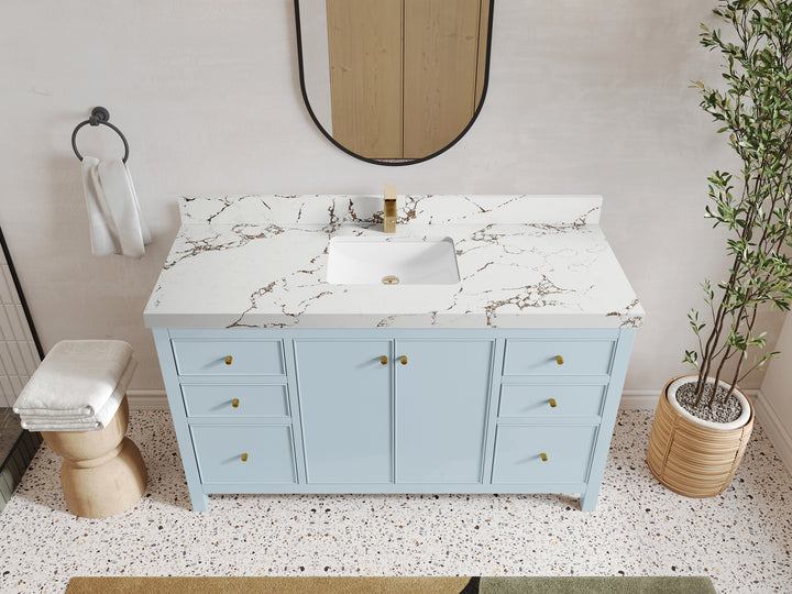 Chicago 60 in. W x 22 in. D Single Sink Bathroom Vanity - photo 34