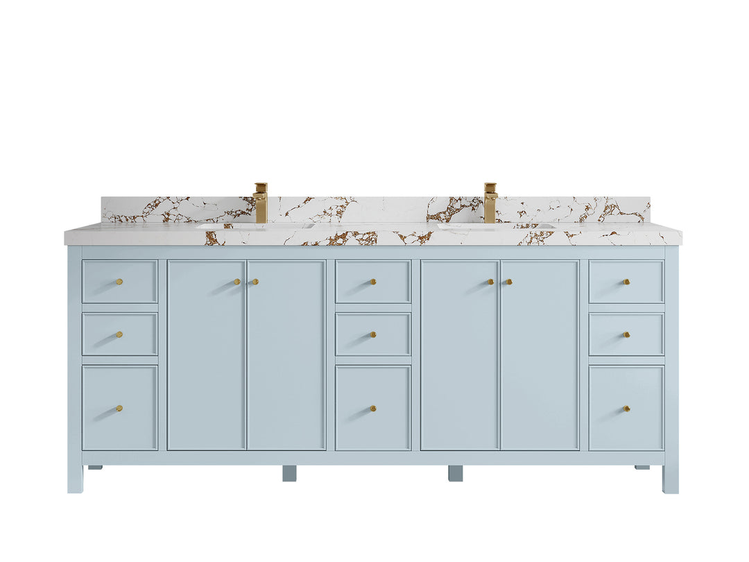 Chicago 84 in. W x 22 in. D Double Sink Bathroom Vanity