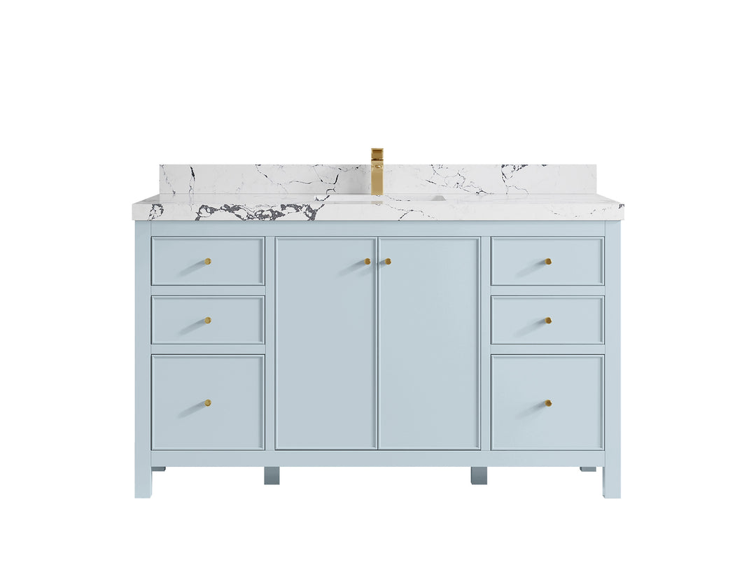 Chicago 60 in. W x 22 in. D Single Sink Bathroom Vanity