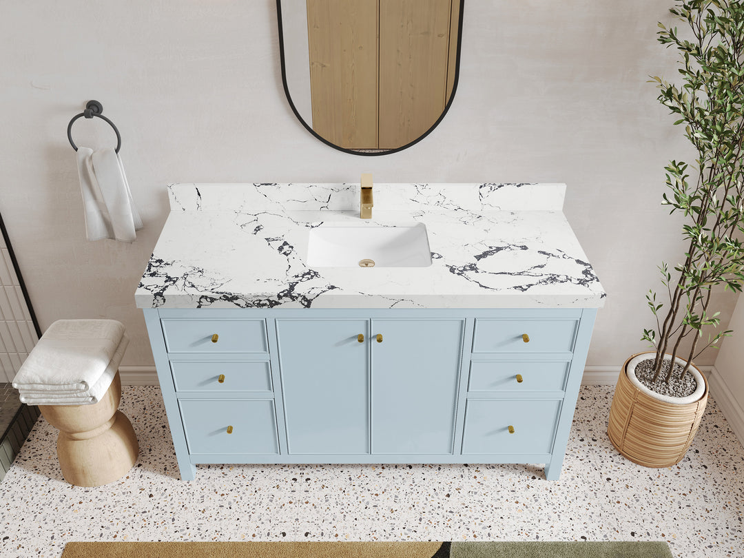 Chicago 60 in. W x 22 in. D Single Sink Bathroom Vanity