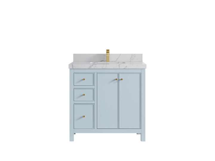 Chicago 36 in. W x 22 in. D Center Sink Bathroom Vanity - photo 43
