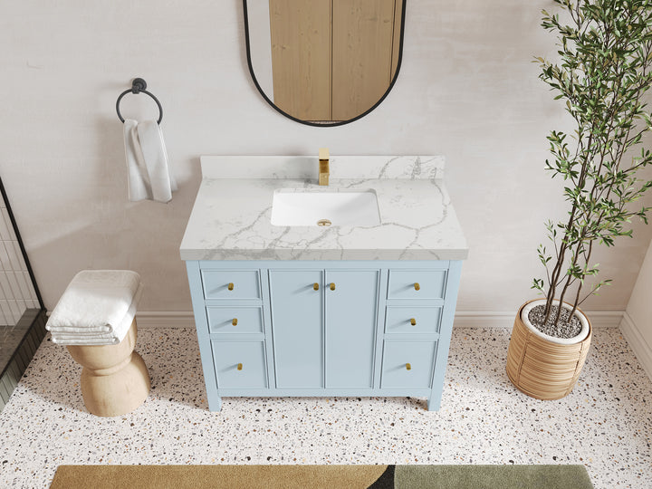 Chicago 42 in. W x 22 in. D Single Sink Bathroom Vanity - photo 47