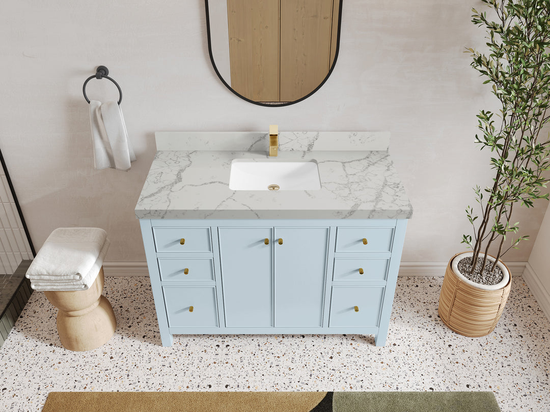 Chicago 48 in. W x 22 in. D Single Sink Bathroom Vanity