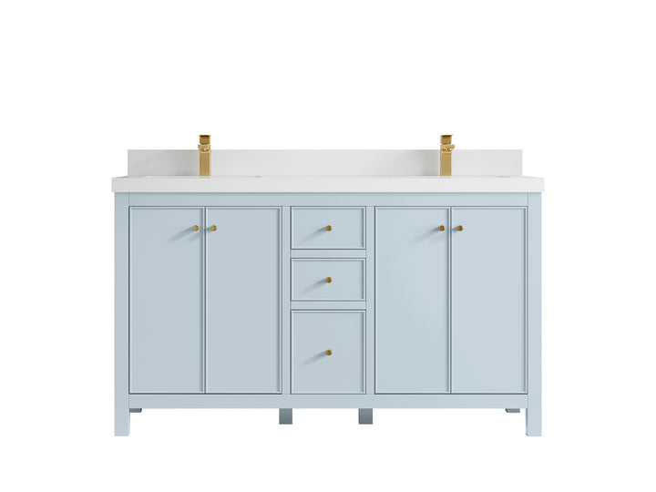 Chicago 60 in. W x 22 in. D Double Sink Bathroom Vanity - photo 45