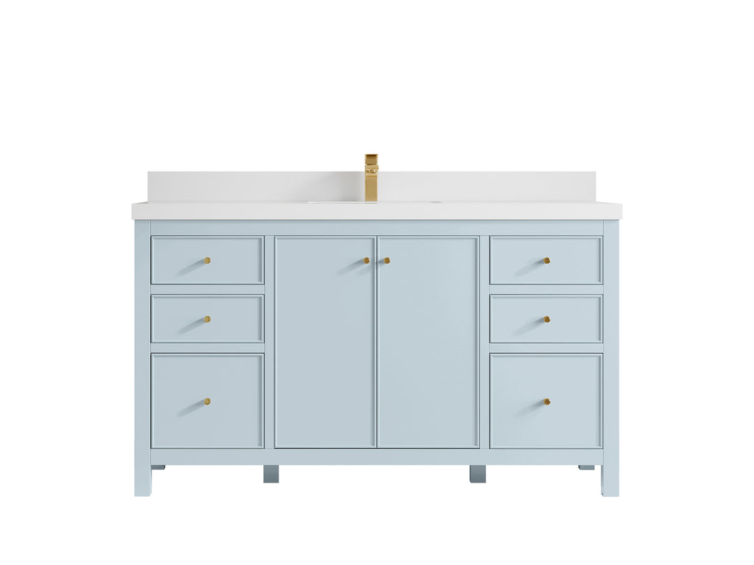 Chicago 60 in. W x 22 in. D Single Sink Bathroom Vanity