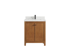 Chicago Veneer Teak 30 in. W x 22 in. D Single Sink Bathroom Vanity - photo 1