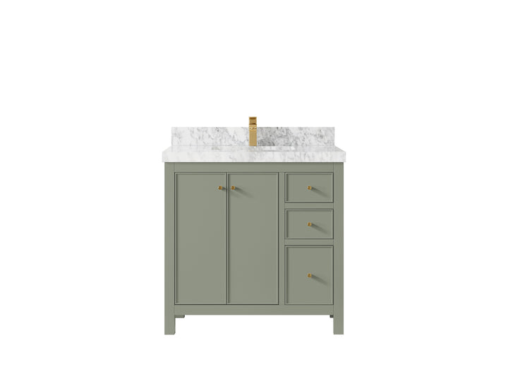 Chicago 36 in. W x 22 in. D Center Sink Bathroom Vanity - photo 11