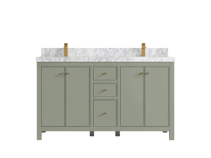 Chicago 60 in. W x 22 in. D Double Sink Bathroom Vanity - photo 11