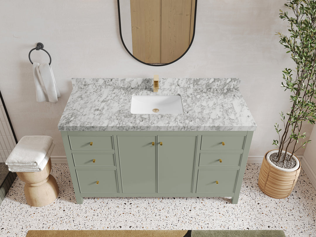 Chicago 60 in. W x 22 in. D Single Sink Bathroom Vanity