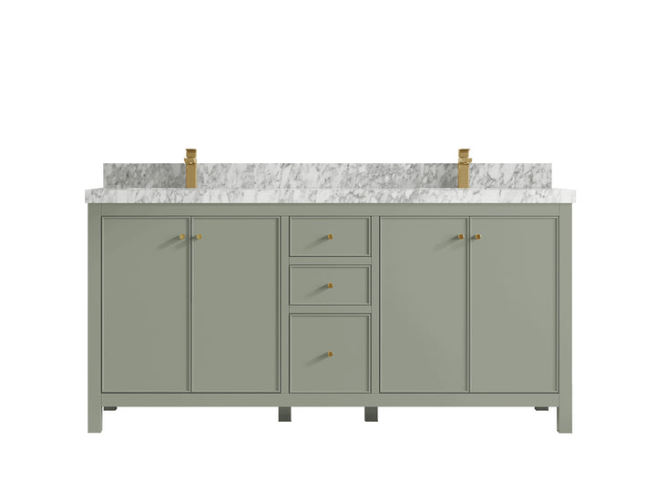 Chicago 72 in. W x 22 in. D Double Sink Bathroom Vanity - photo 11