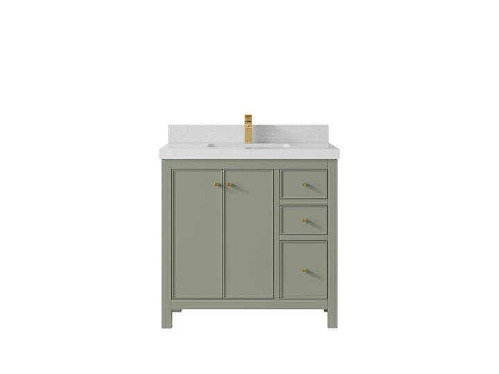 Chicago 36 in. W x 22 in. D Center Sink Bathroom Vanity - photo 13