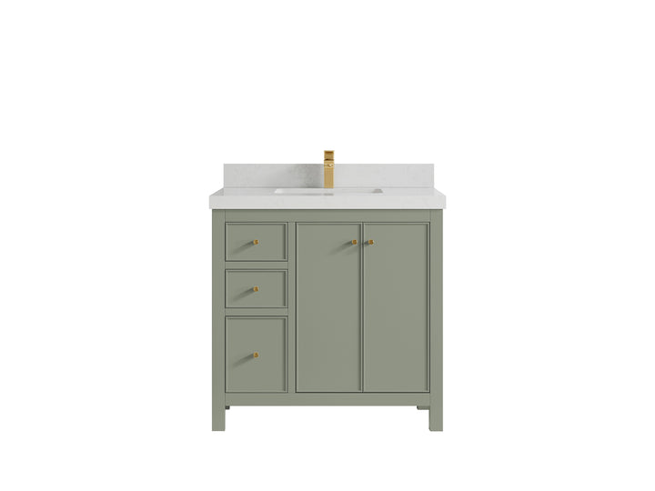 Chicago 36 in. W x 22 in. D Center Sink Bathroom Vanity - photo 13