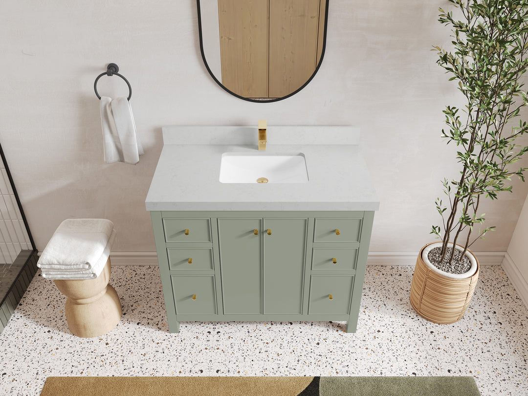 Chicago 42 in. W x 22 in. D Single Sink Bathroom Vanity
