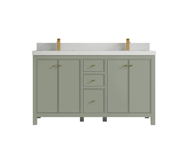 Chicago 60 in. W x 22 in. D Double Sink Bathroom Vanity - photo 13