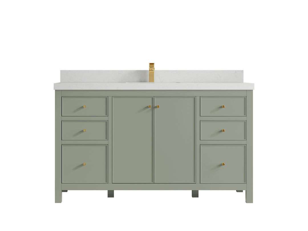 Chicago 60 in. W x 22 in. D Single Sink Bathroom Vanity