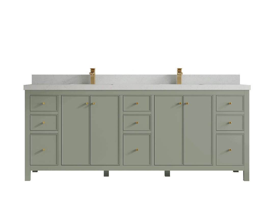 Chicago 84 in. W x 22 in. D Double Sink Bathroom Vanity