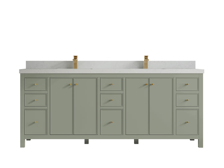 Chicago 84 in. W x 22 in. D Double Sink Bathroom Vanity - photo 13