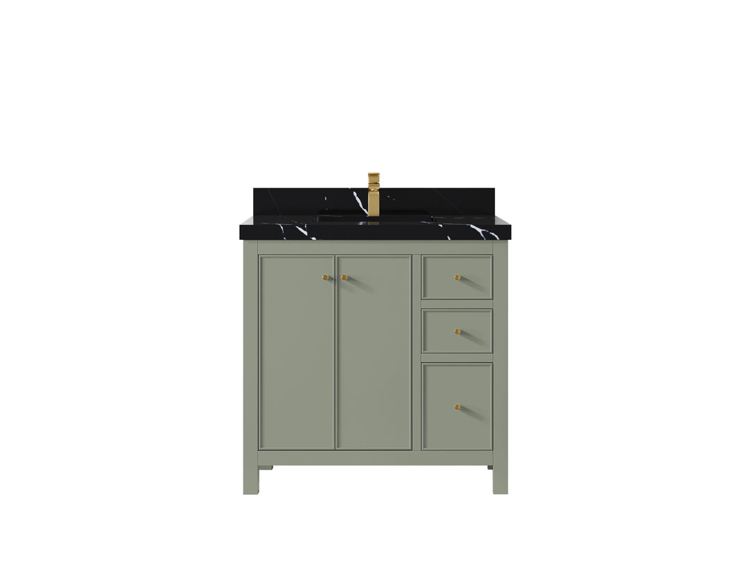 Chicago 36 in. W x 22 in. D Center Sink Bathroom Vanity