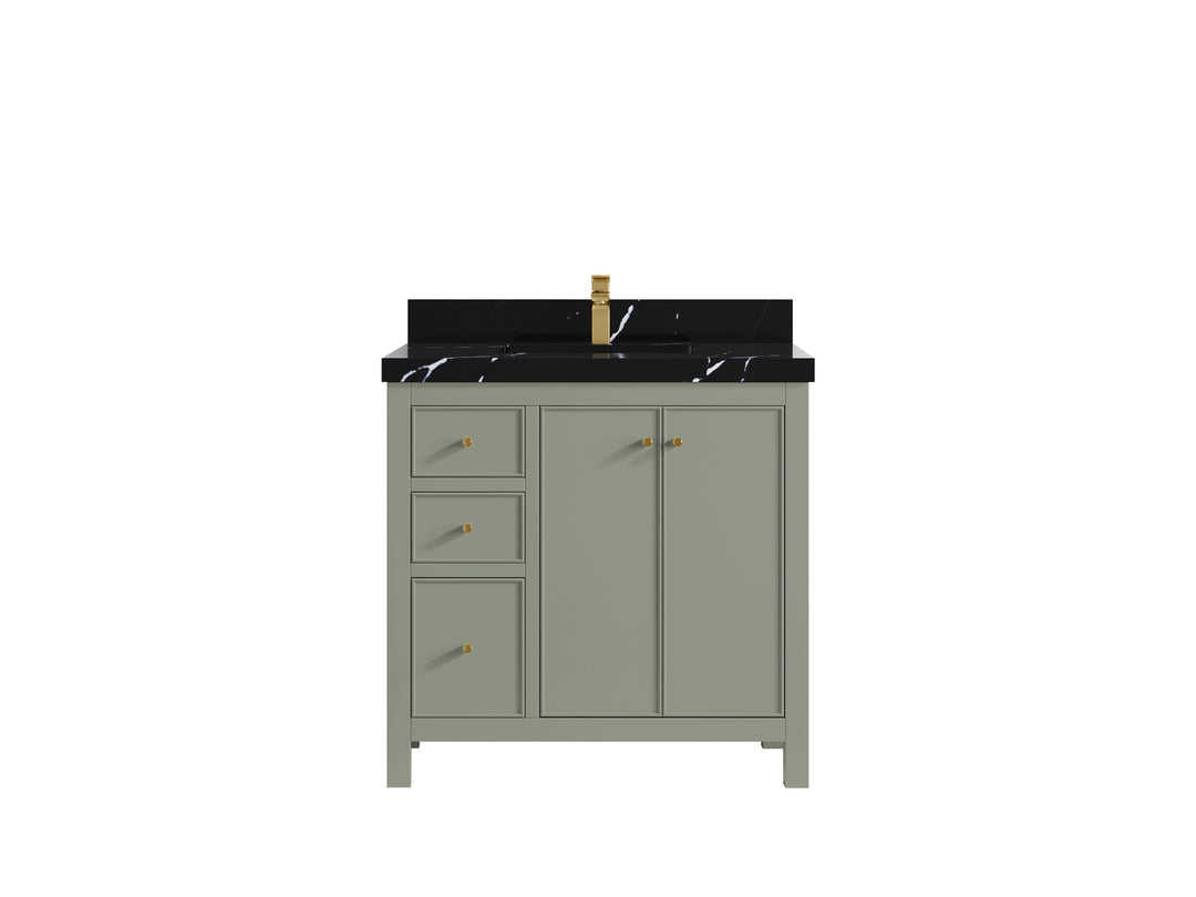Chicago 36 in. W x 22 in. D Center Sink Bathroom Vanity