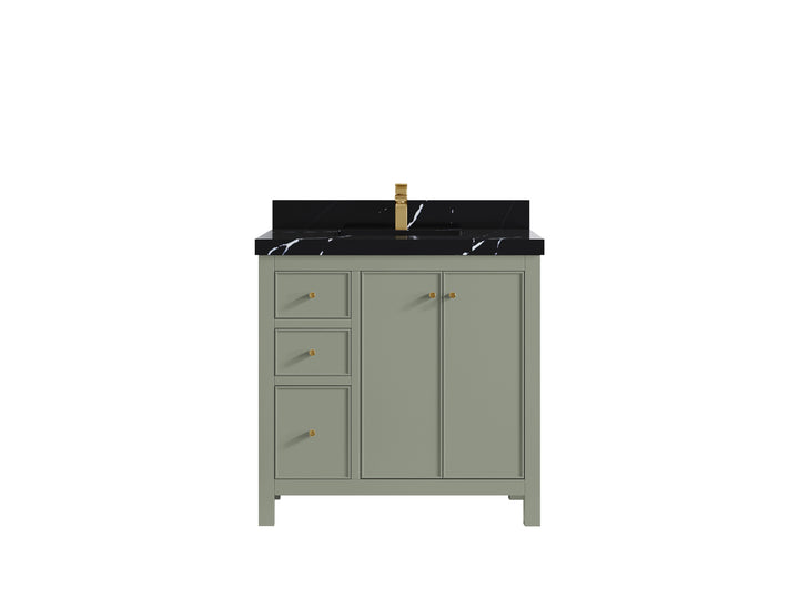 Chicago 36 in. W x 22 in. D Center Sink Bathroom Vanity - photo 9