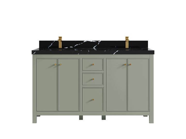 Chicago 60 in. W x 22 in. D Double Sink Bathroom Vanity - photo 9