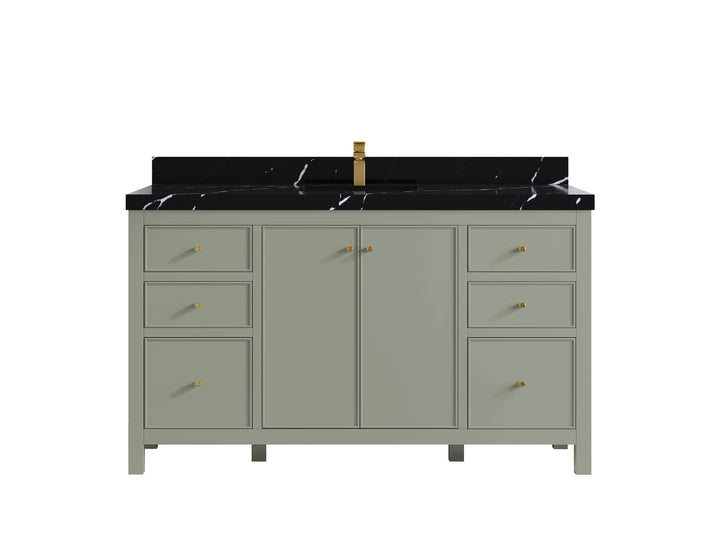 Chicago 60 in. W x 22 in. D Single Sink Bathroom Vanity - photo 9