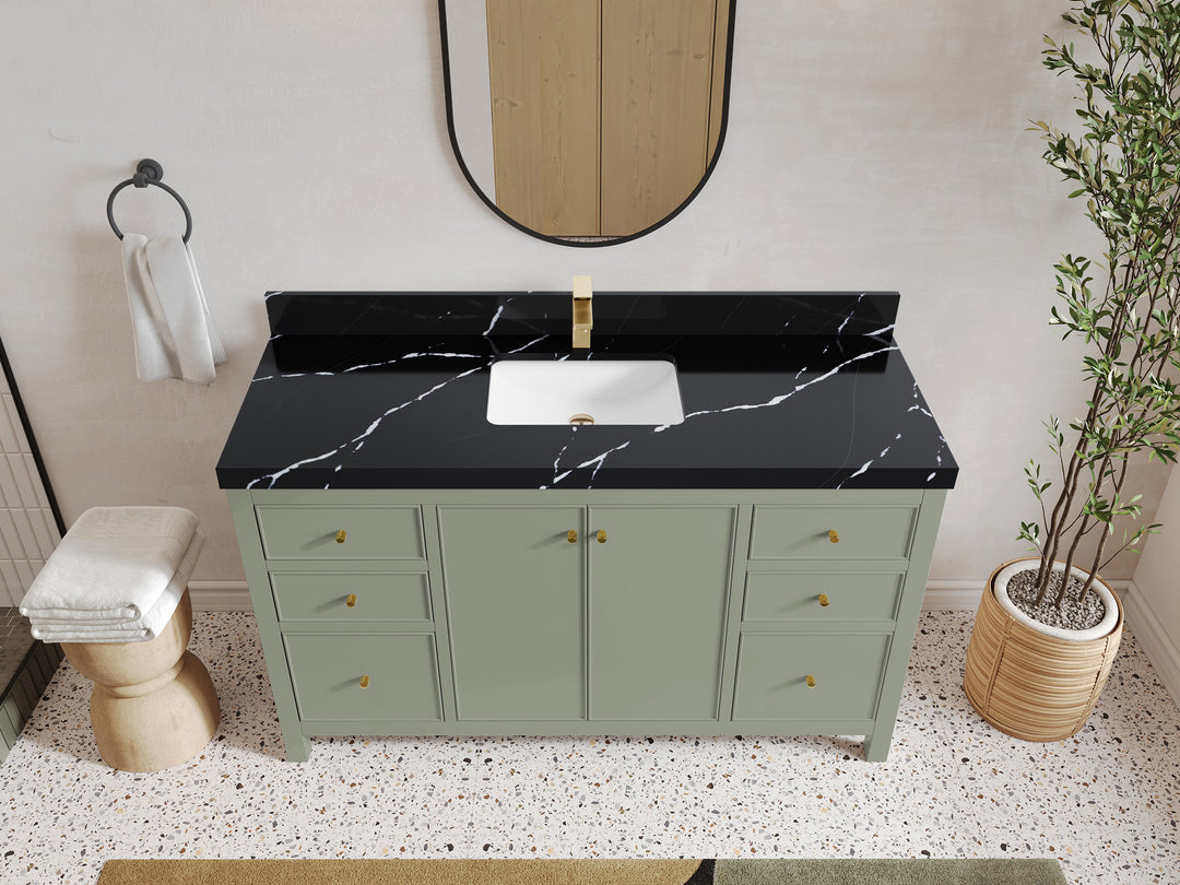 Chicago 60 in. W x 22 in. D Single Sink Bathroom Vanity