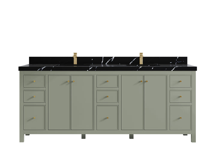Chicago 84 in. W x 22 in. D Double Sink Bathroom Vanity - photo 9