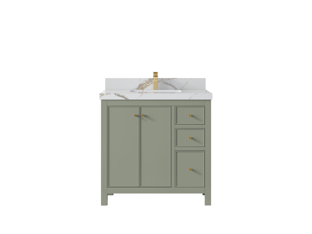 Chicago 36 in. W x 22 in. D Center Sink Bathroom Vanity