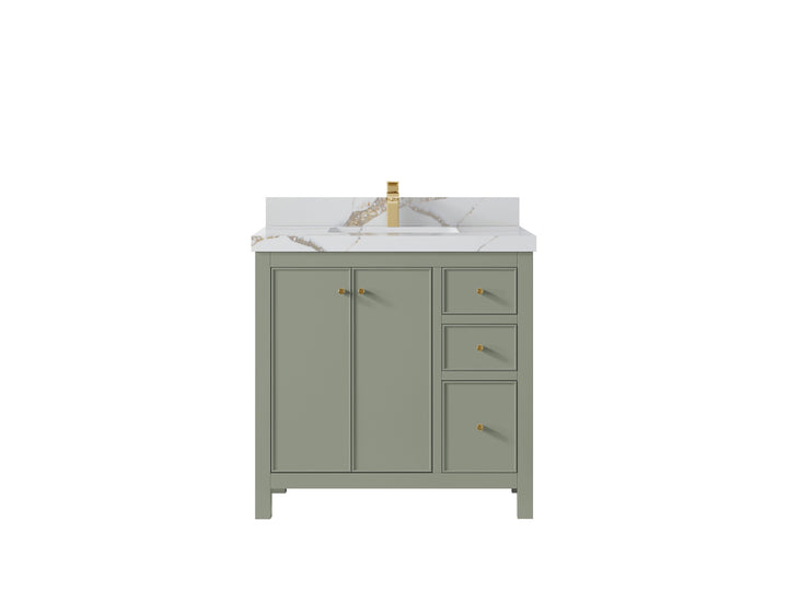 Chicago 36 in. W x 22 in. D Center Sink Bathroom Vanity - photo 15